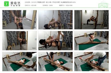 随心原创_单腿直立高吊  粗大木棍一字马空中劈叉