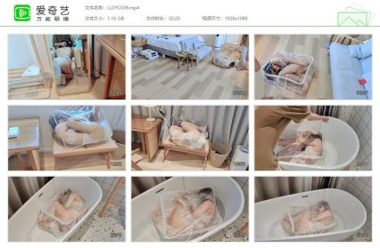 凛凛蝶_海砂-锁铐女奴跪舔主人 装进塑料袋物化拷打水中窒x