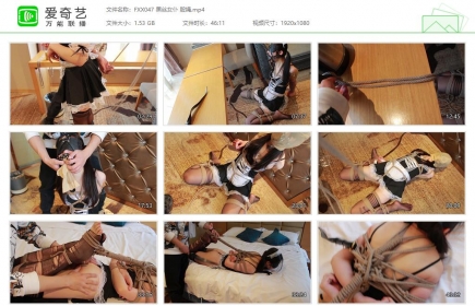 FXX凡小晓047_黑丝女仆股绳