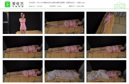 象人原创169_嗷嗷肉丝护士服封住嘴和眼 被固定在床上td挣扎