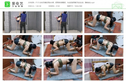 HD飞天原创175_欧式风最实用K9架禁锢雨菲奴勾住后庭强制抬头