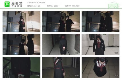 凛凛蝶_海砂-牵着戴好口球的jk优等生坐电梯天台露出