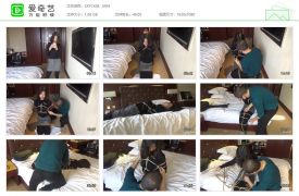 随心原创458_妹子家居服 黑毛衣 短裙 可爱袜子 变异五花紧缚