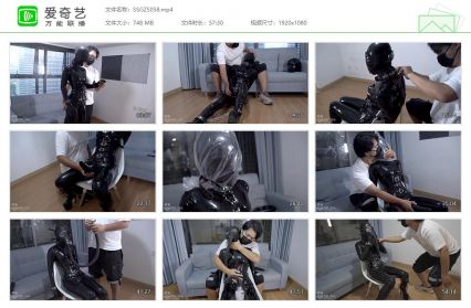 闪闪工作室_天然爱好的妹子+全身胶衣+乳胶头套+无...