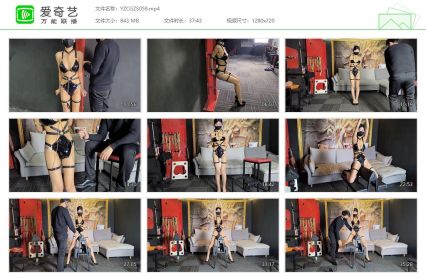 意之窗工作室_汤圆从笼子里放出来用狗链牵着用扩张器吓唬