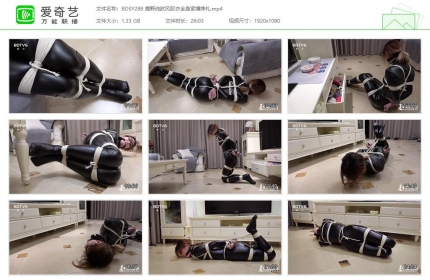 半岛束艺台288_鹿野纯欧风胶衣全身紧缚挣扎